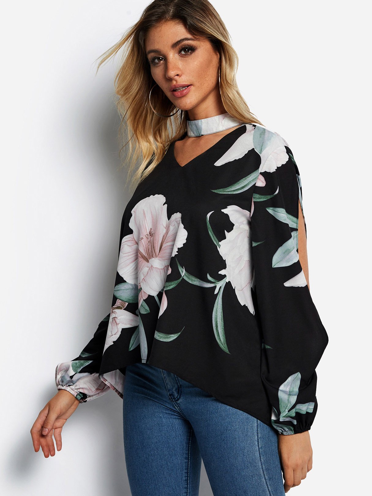 ODM Ladies Long Sleeve Blouses