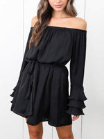 OEM Ladies Black Mini Dresses