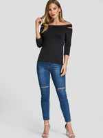 OEM ODM Womens 3/4 Sleeve Top