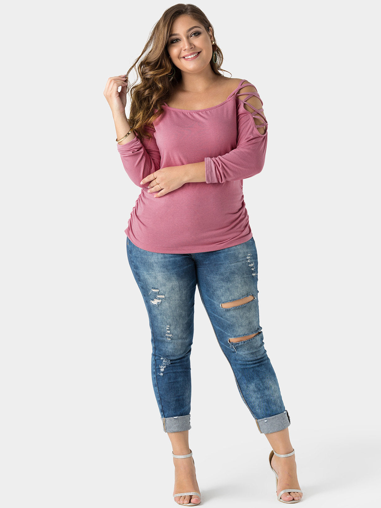 OEM ODM Womens Long Sleeve Plus Size Tops