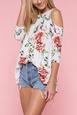 NEW FEELING Womens White T-Shirts