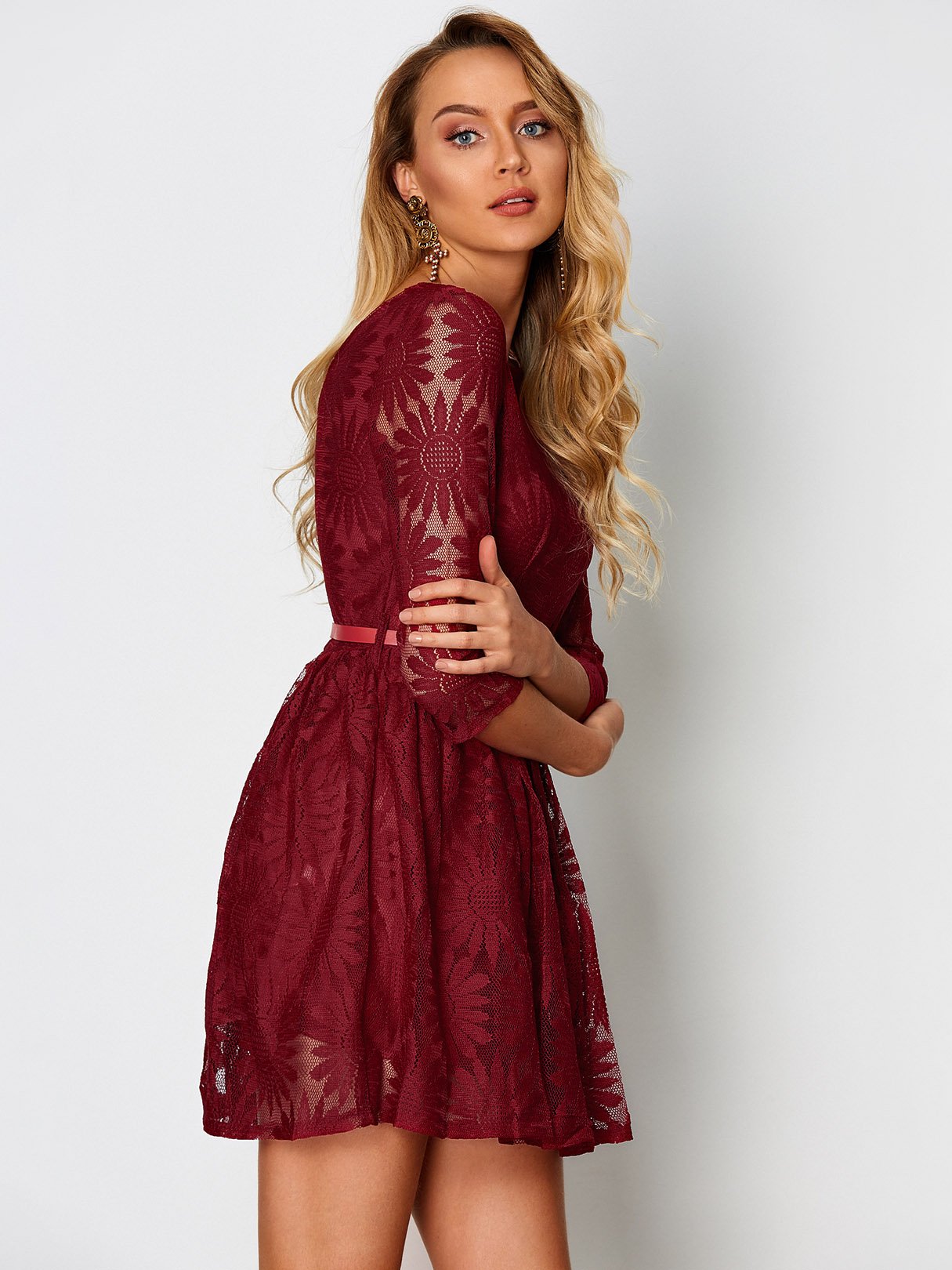 OEM Ladies Crimson Mini Dresses