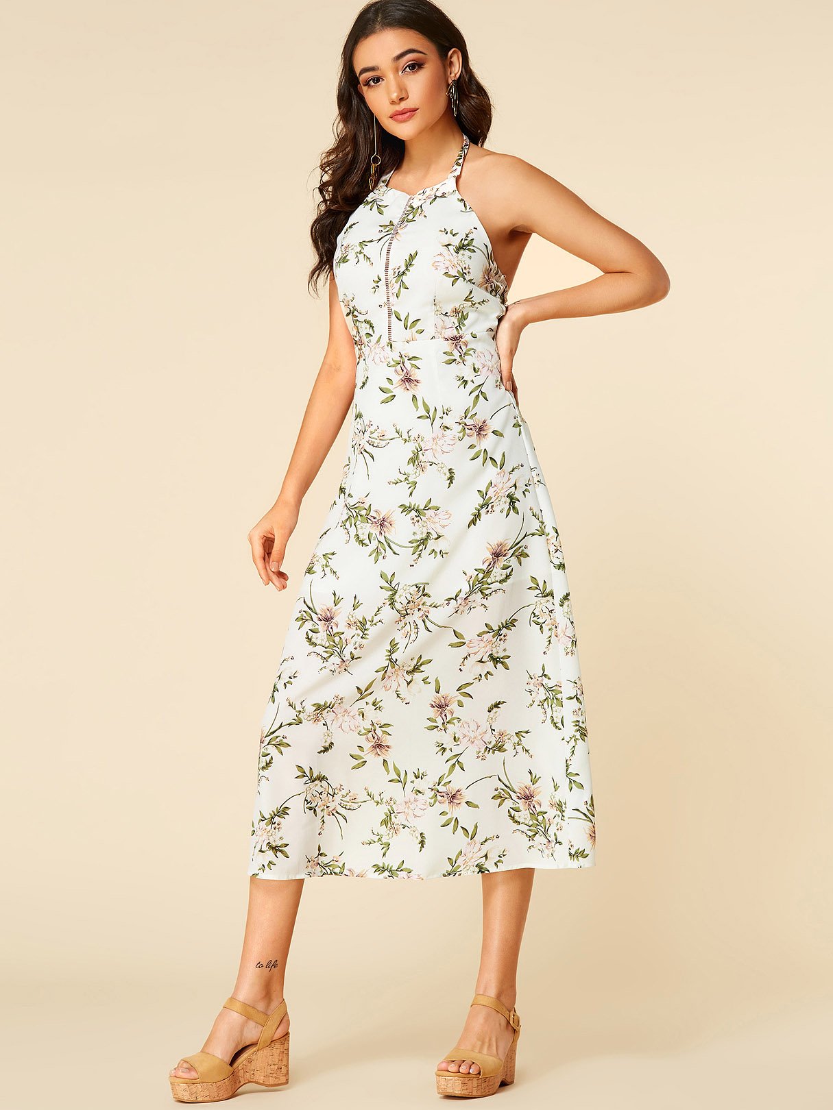 OEM Ladies White Maxi Dresses