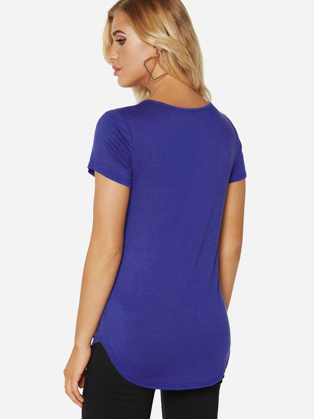NEW FEELING Womens Blue T-Shirts