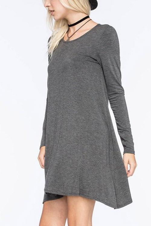 OEM Ladies Grey Mini Dresses