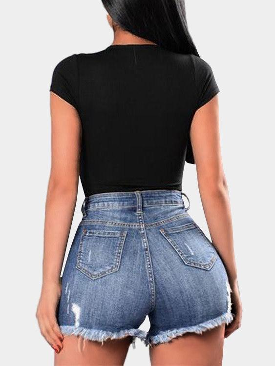 NEW FEELING Womens Black T-Shirts