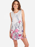 OEM Ladies White Floral Dresses