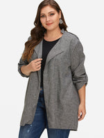 OEM Ladies Grey Plus Size Coats & Jackets