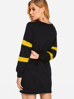 NEW FEELING Womens Black Shirt Dresses