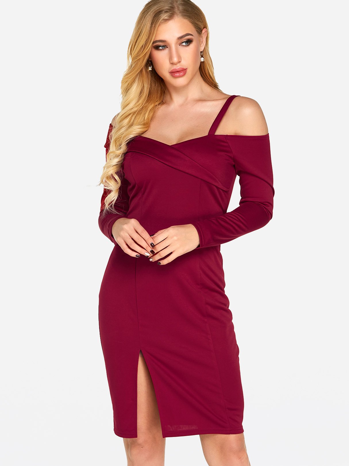 ODM Ladies Long Sleeve Sexy Dress