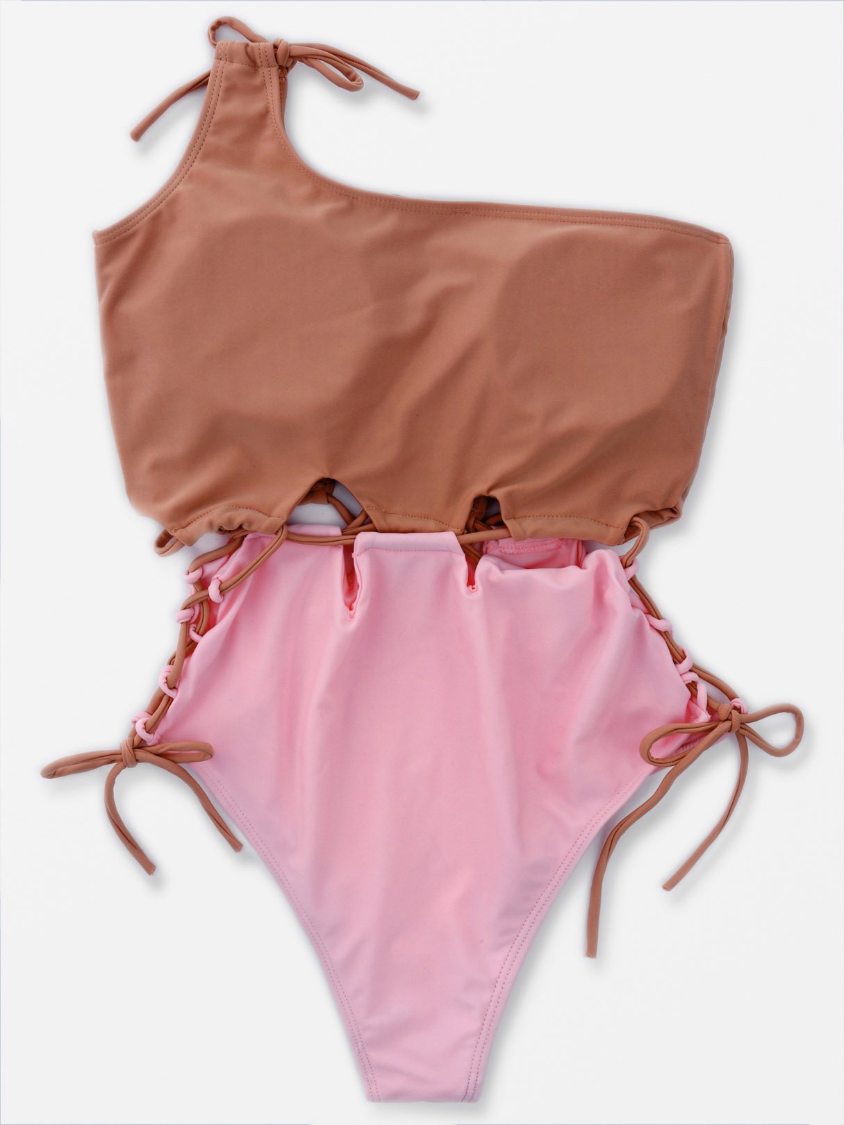 NEW FEELING Womens Apricot One-Pieces
