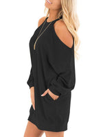 OEM Ladies Black Shirt Dresses