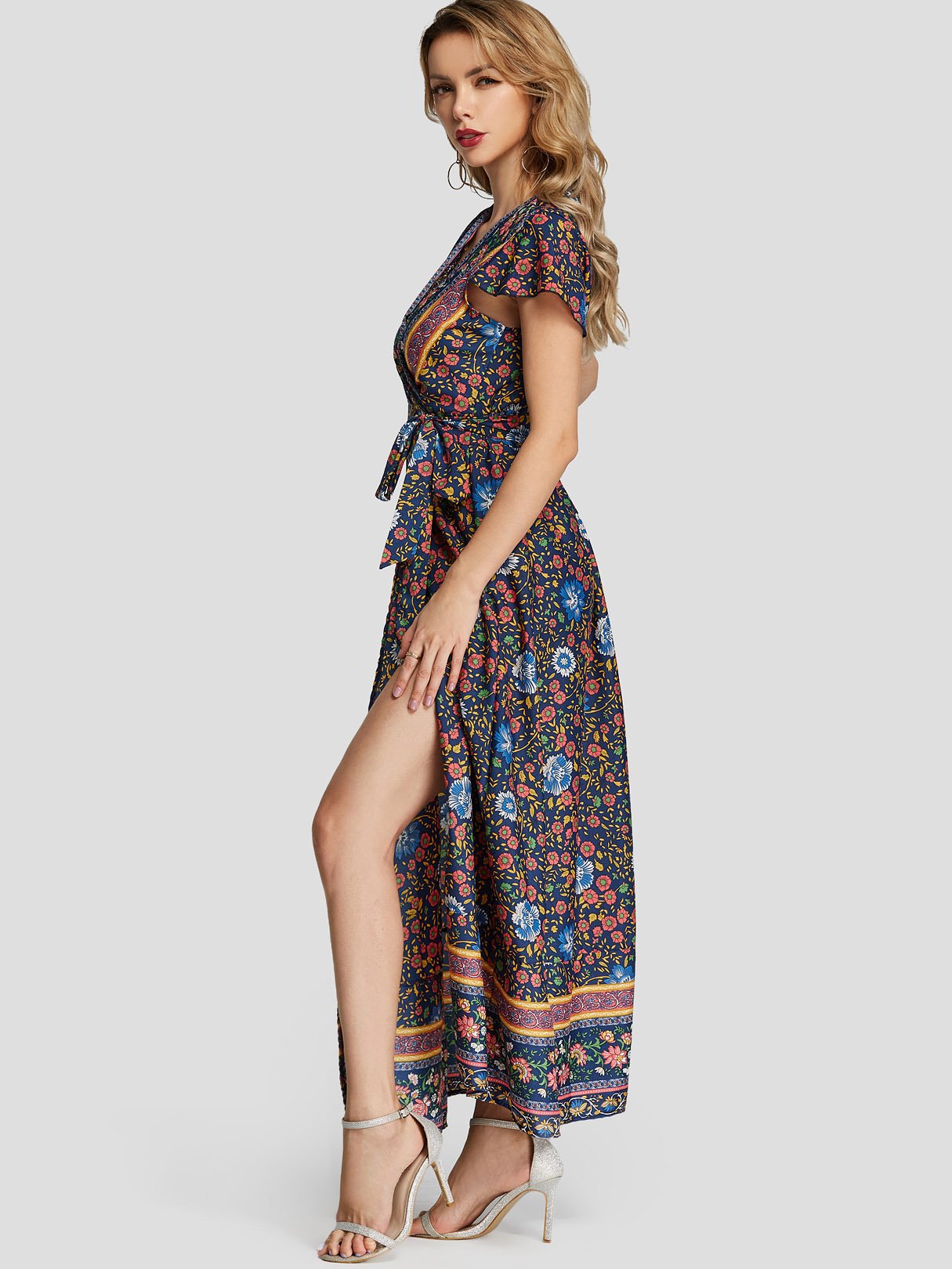 Custom Womens Loyal Blue Maxi Dresses
