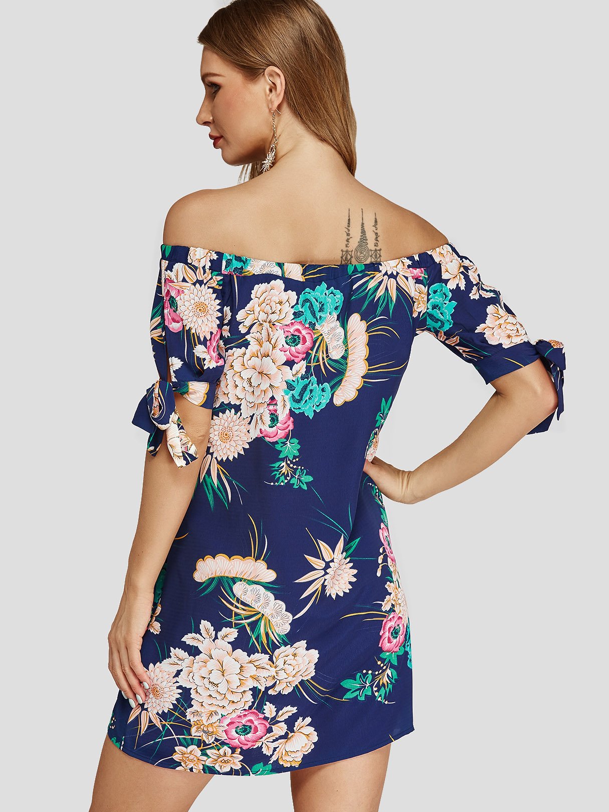 ODM Ladies Half Sleeve Dress