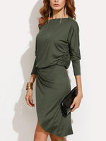 ODM Ladies Long Sleeve Casual Dresses