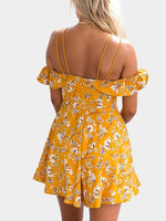NEW FEELING Womens Yellow Floral Dresses