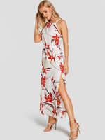 OEM Ladies White Floral Dresses