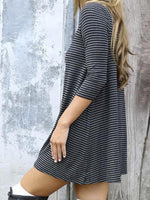 OEM Ladies Striped Casual Dresses
