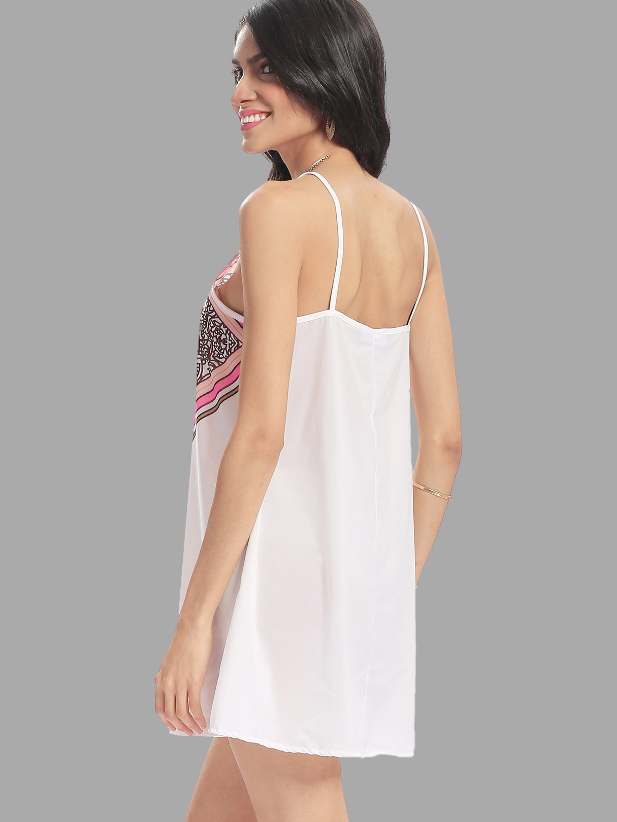 NEW FEELING Womens White Mini Dresses