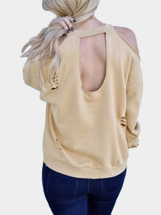 NEW FEELING Womens Khaki T-Shirts