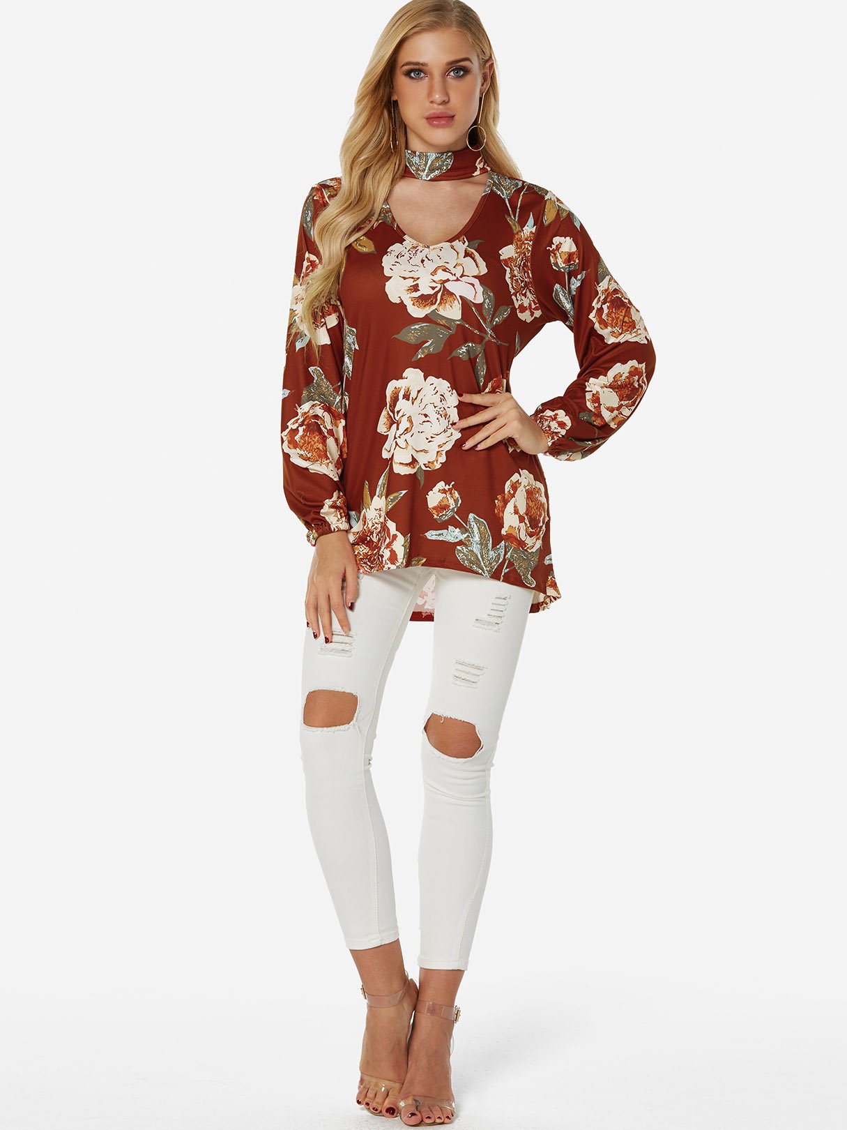 ODM Ladies Long Sleeve Blouses