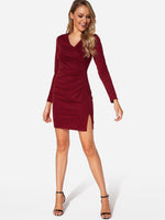 Custom Semi Formal Dresses Burgundy