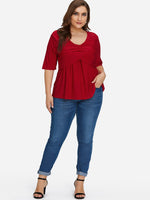 OEM ODM Womens Half Sleeve Plus Size Tops