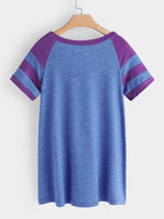 NEW FEELING Womens Blue T-Shirts