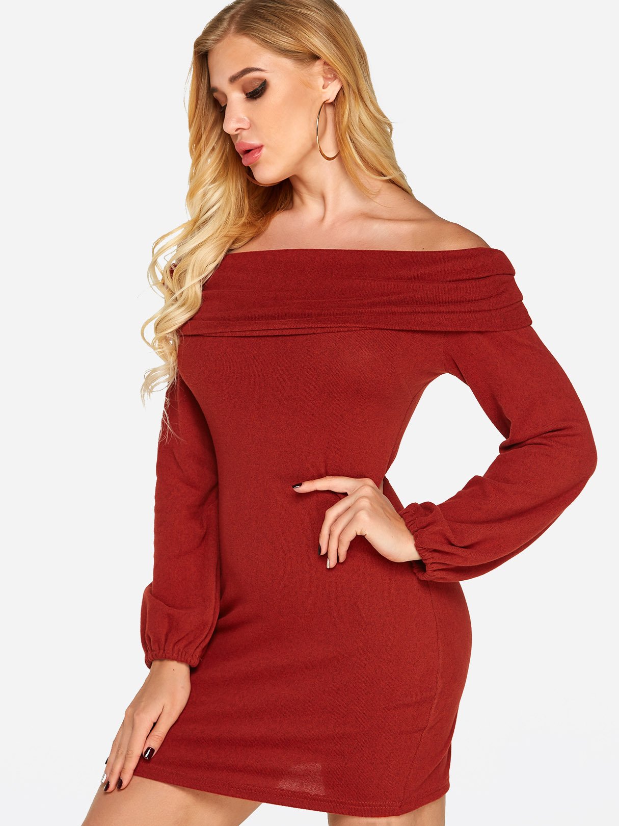 ODM Ladies Long Sleeve Dress
