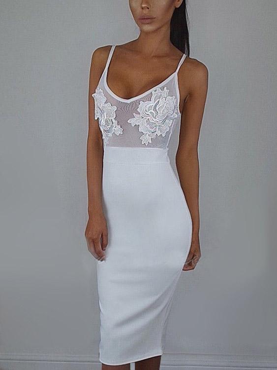 OEM Ladies White Casual Dresses