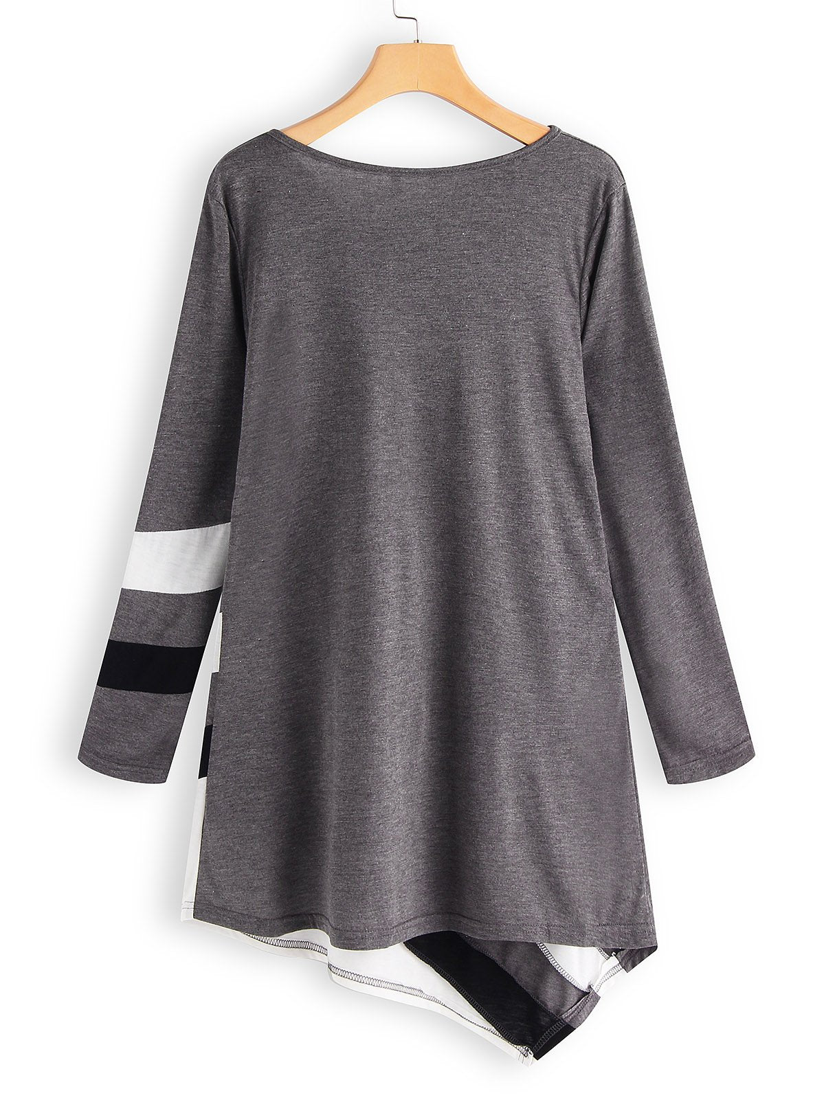 NEW FEELING Womens Grey V-Neck Dresses