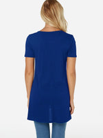 NEW FEELING Womens Blue T-Shirts