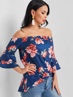 OEM Ladies Navy Blouses