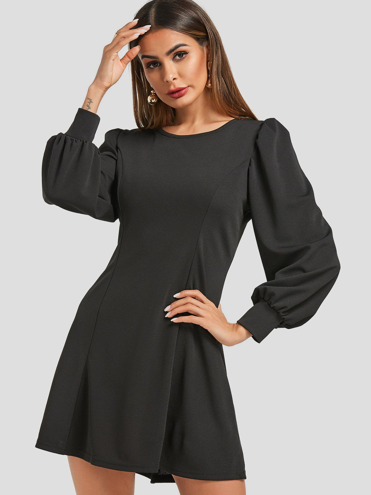 OEM Ladies Black Casual Dresses