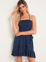 OEM Ladies Navy Casual Dresses