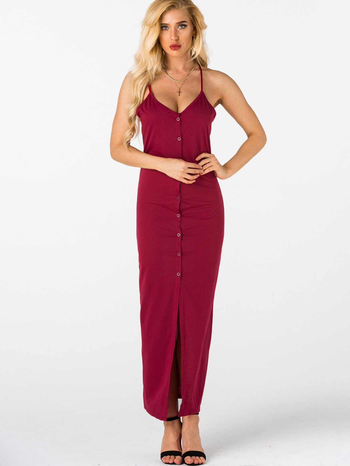 ODM Ladies Sleeveless Maxi Dresses