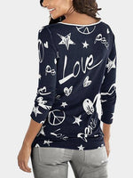 NEW FEELING Womens Navy T-Shirts