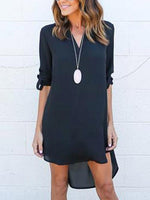 Custom Low Cut Black Dress With Sleeves