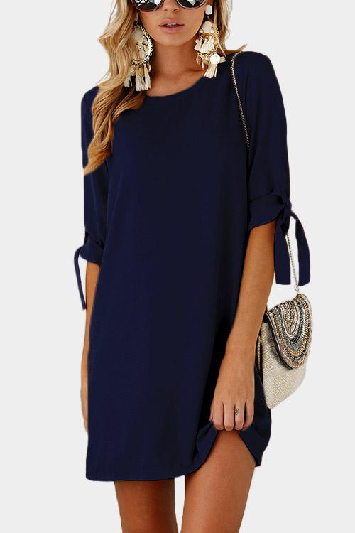 OEM ODM Womens Navy Mini Dresses