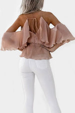 NEW FEELING Womens Apricot Blouses