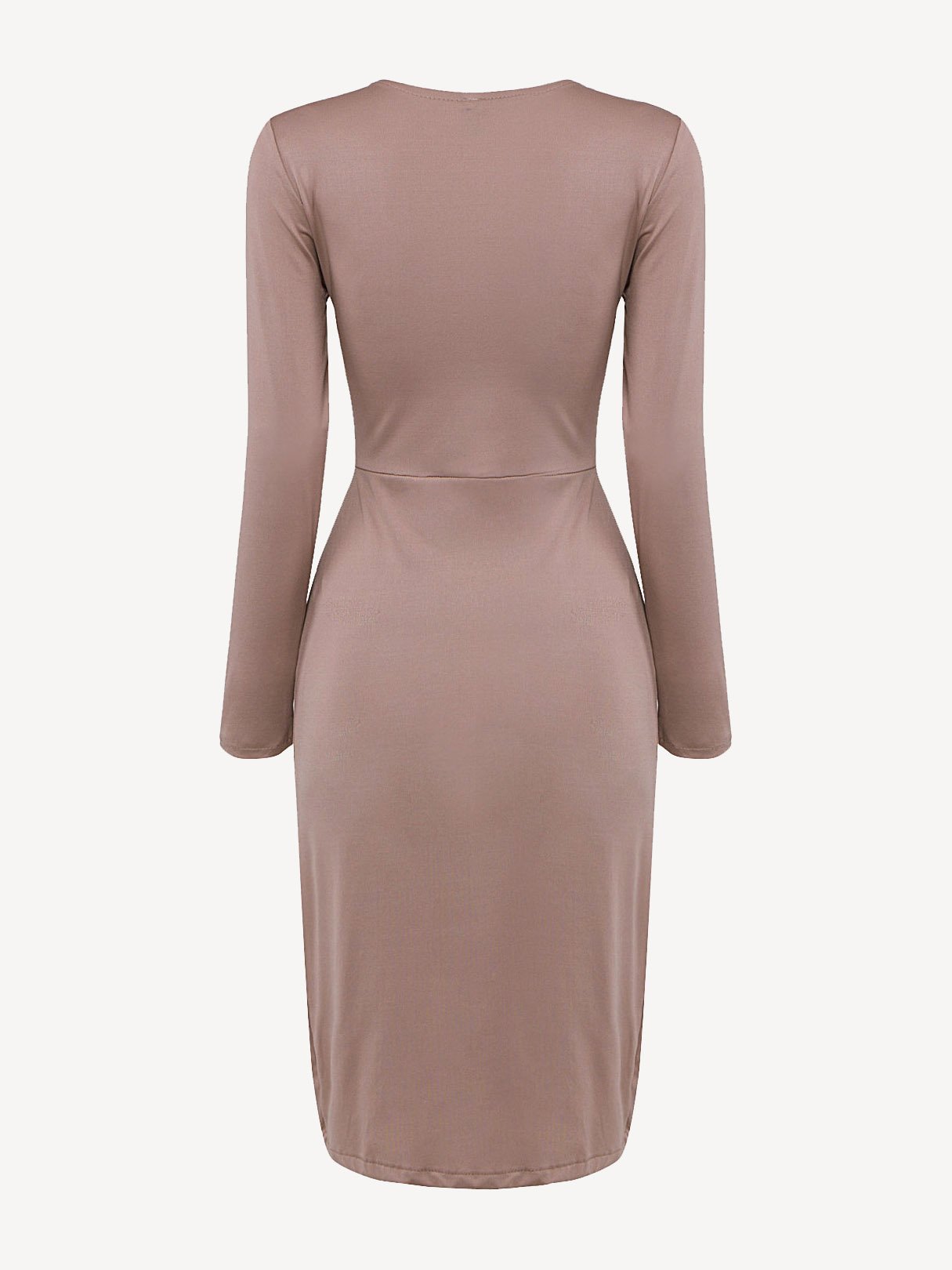 NEW FEELING Womens Khaki Midi Dresses