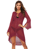 Womens Long Sleeve Beach Dresses 