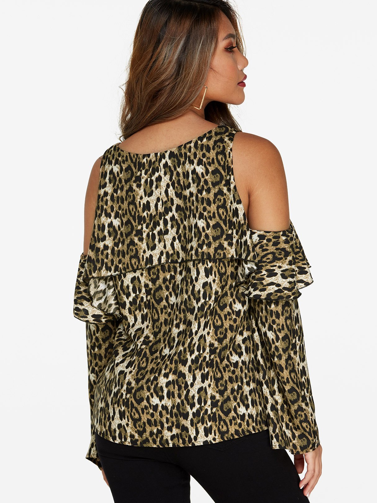 NEW FEELING Womens Leopard T-Shirts