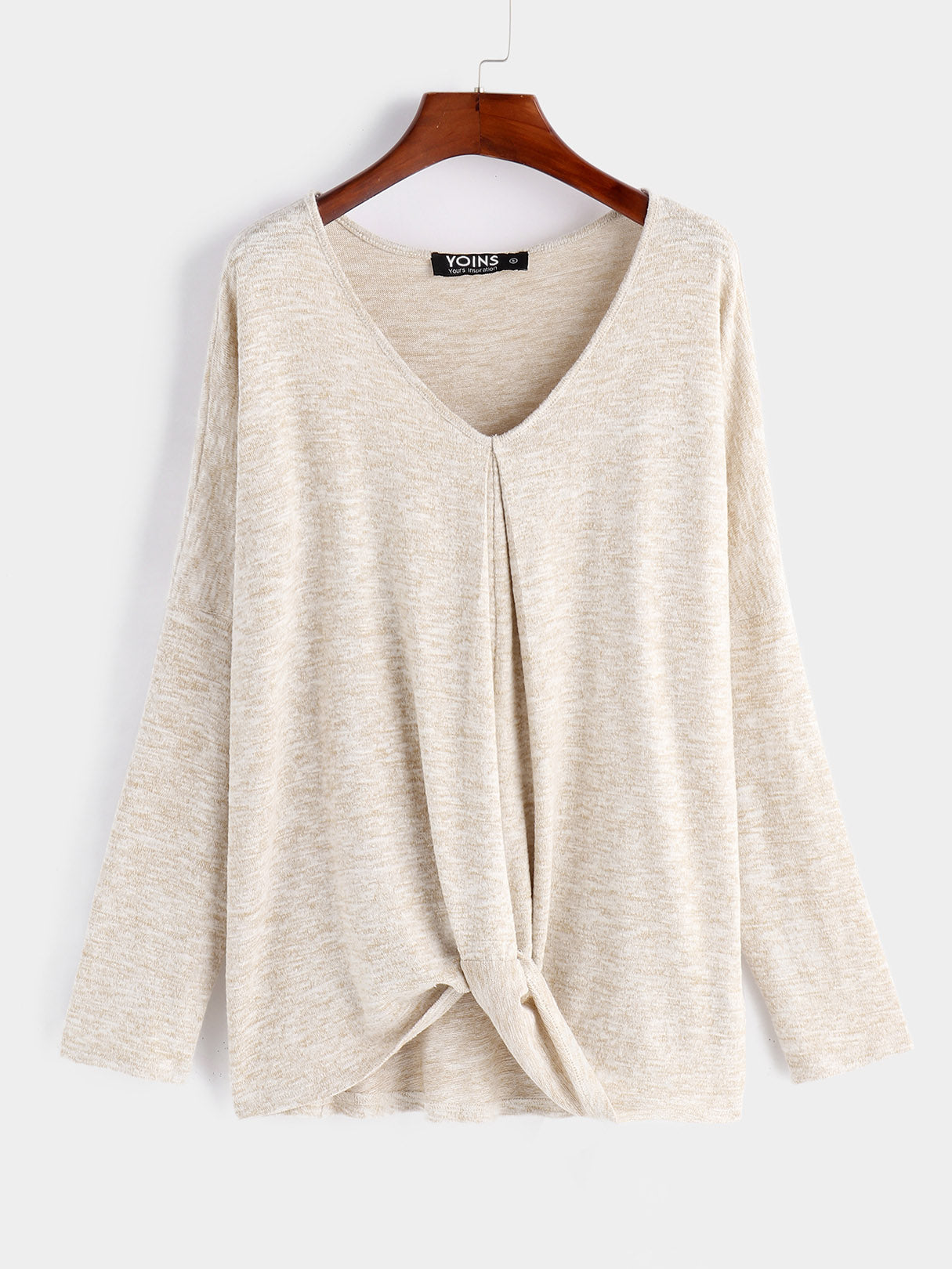 Wholesale Long Sleeve Beige T-Shirts