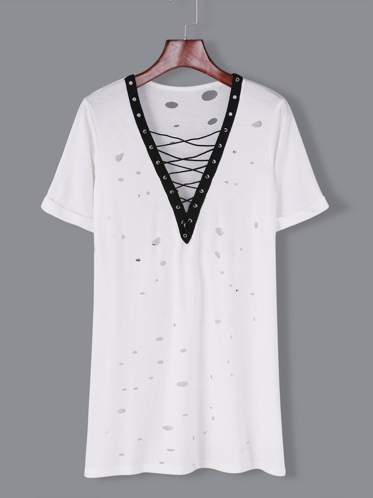 OEM Ladies White Mini Dresses