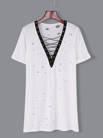 OEM Ladies White Mini Dresses