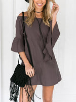 OEM Ladies Grey Casual Dresses