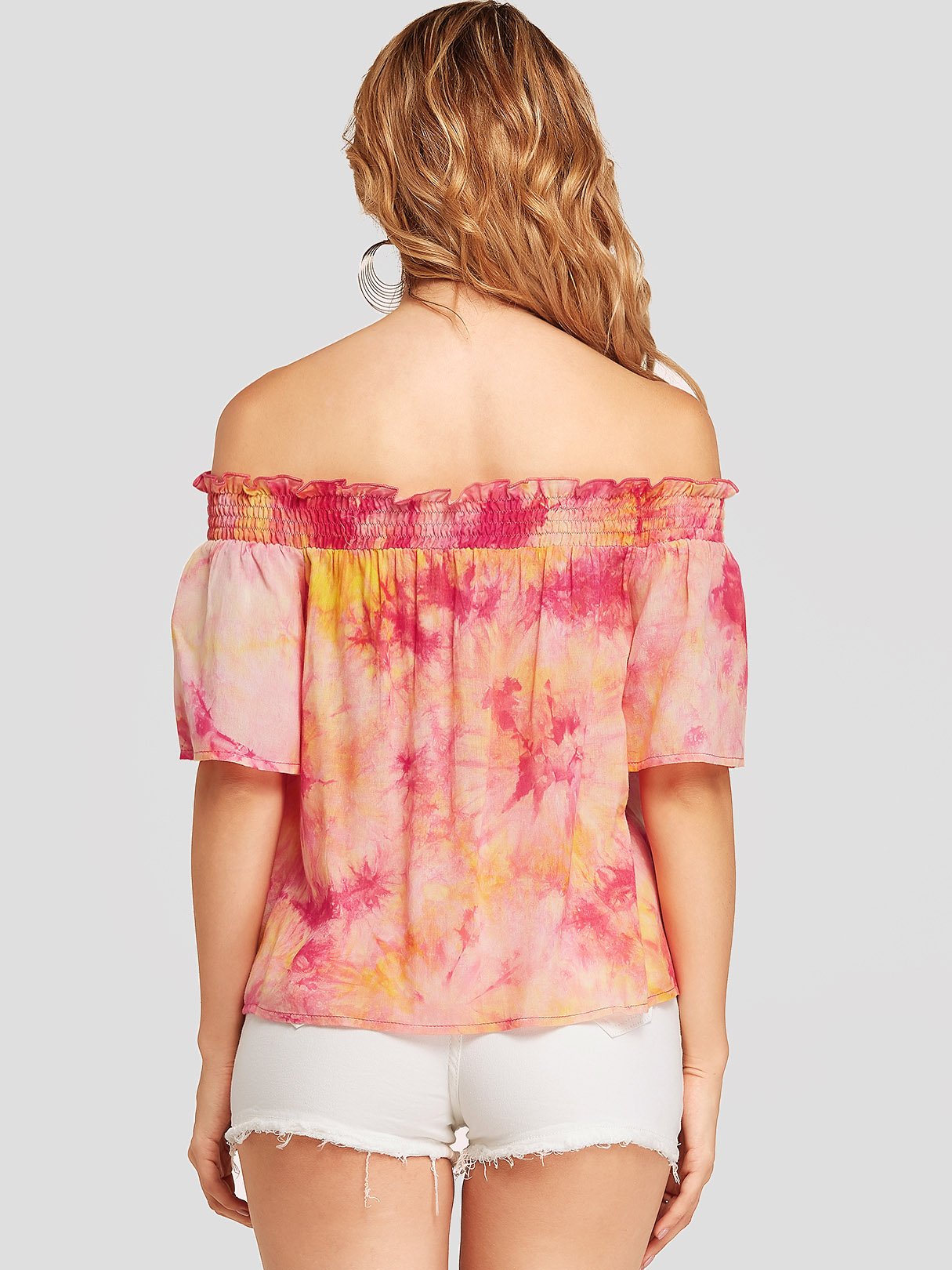 ODM Ladies Half Sleeve Blouses
