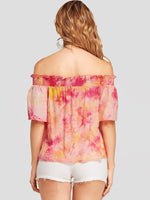 ODM Ladies Half Sleeve Blouses