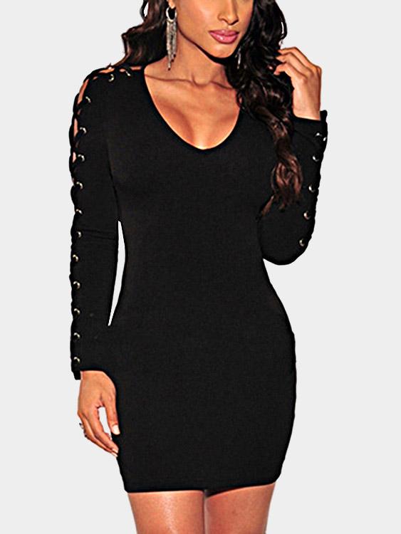 NEW FEELING Womens Black Mini Dresses